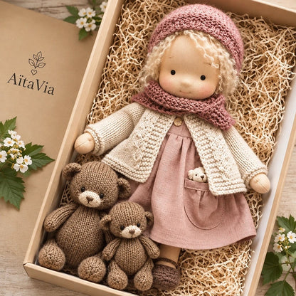 Velorie – Poupée Waldorf Artisanale