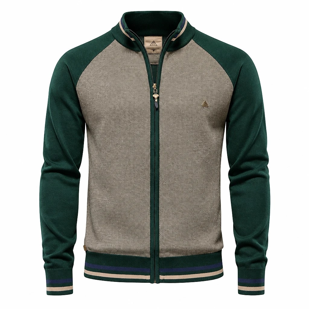 Velorio – Cardigan Deux Tons Zippé