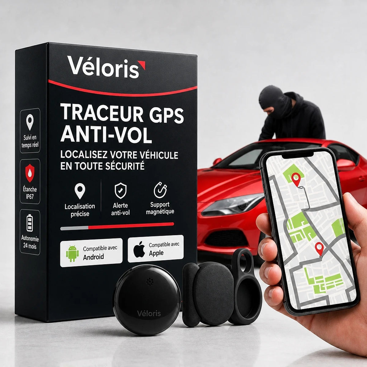 Véloris – Traceur GPS Sans Abonnement