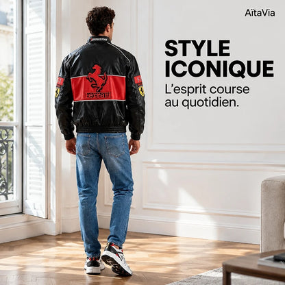 Velorra – Veste de Course Ferrari Vintage