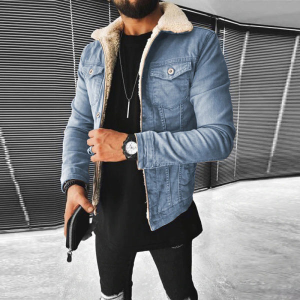 Veste en Denim - Homme - Style Élégant & Confort