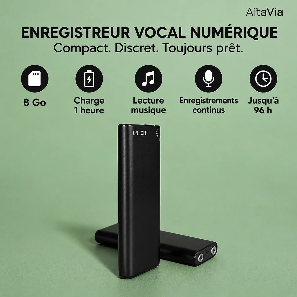 Vocix – Enregistreur Vocal Compact