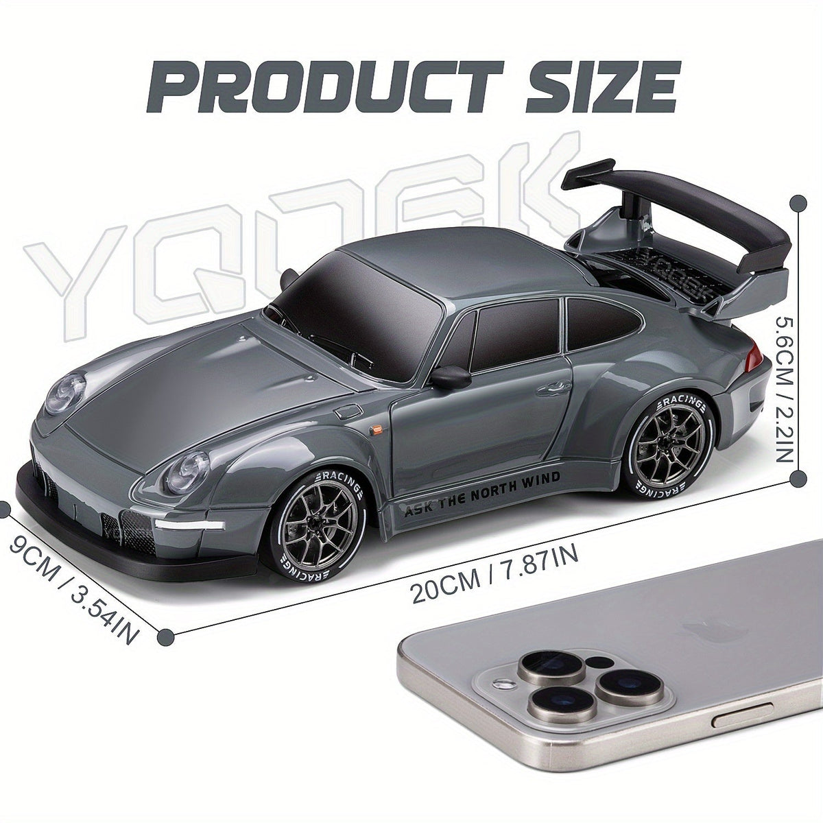 Voiture RC Drift 4WD - Lumières LED & Batterie Rechargeable